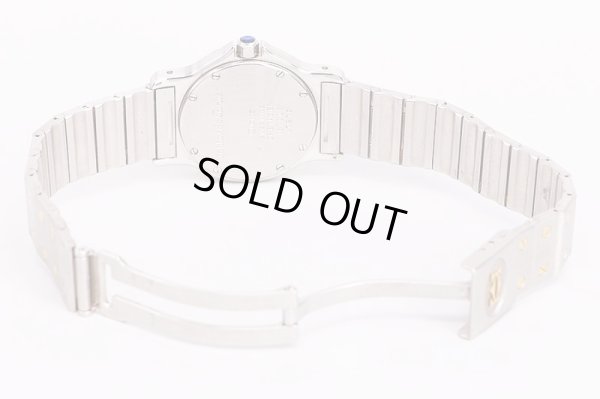 カルティエ　サントス　オクタゴン　白文字盤　コンビ　ブレス