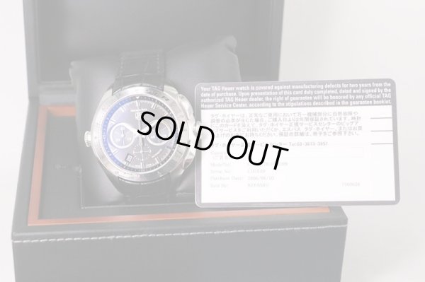 タグホイヤー　SLR　CAG2110　クロノグラフ　黒文字盤　保証書　