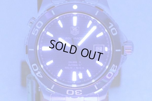 タグホイヤー　アクアレーサー　WAK2111-0　紺文字盤　ライト