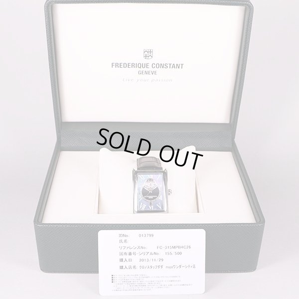フレデリック・コンスタント　カレ　FC315MPB4C26　黒シェル文字盤　箱・保証書