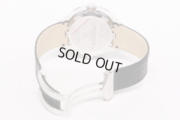 タグホイヤー　SLR　CAG2110　クロノグラフ　黒文字盤　革ベルト