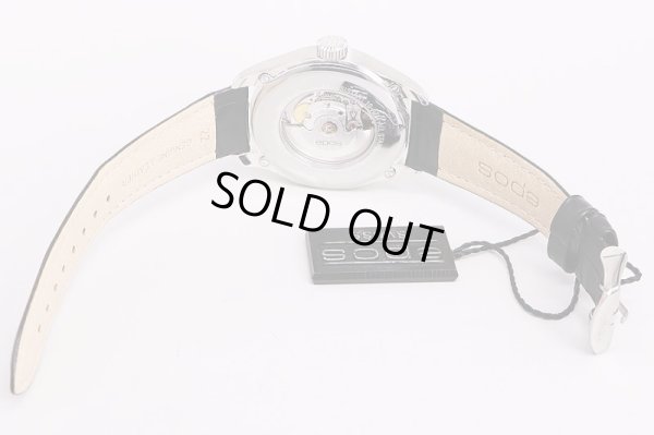 エポス　デイデイト　3402M　黒文字盤　革ベルト