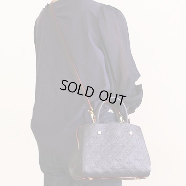 ルイ・ヴィトン モンテーニュBB M42747 SP4137 マリーヌルージュ 掛けたイメージ