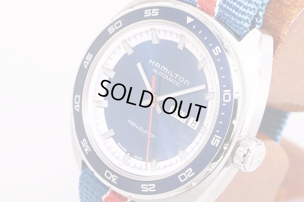 ハミルトン　パンユーロ　H354050　青文字盤　サイド拡大