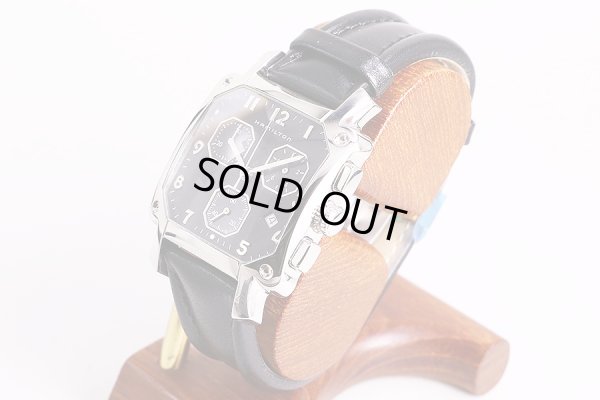 ハミルトン　ロイド　クロノグラフ　H631913　ガンメタル文字盤　サイド