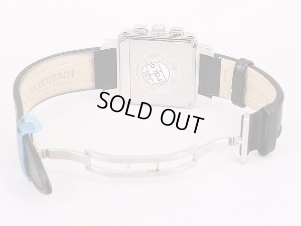 ハミルトン　ロイド　クロノグラフ　H631913　ガンメタル文字盤　革ベルト