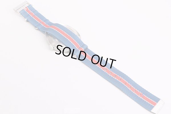 ハミルトン　パンユーロ　H354050　青文字盤　ナイロンベルト状態　裏面