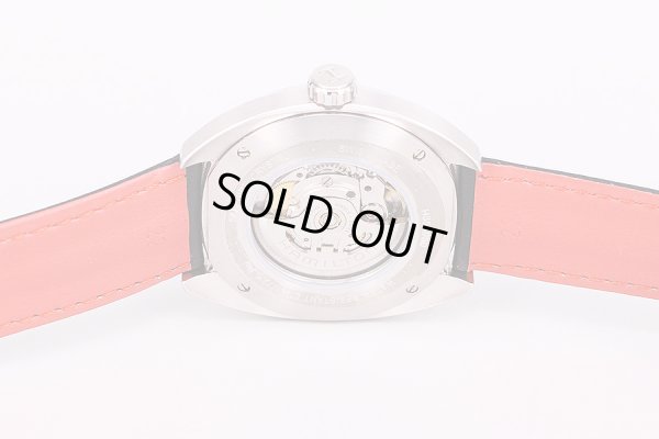 ハミルトン　パンユーロ　H354050　青文字盤　革ベルト　裏面拡大