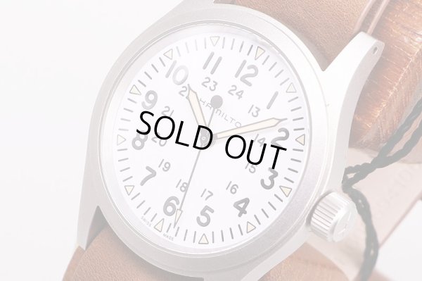 ハミルトン　カーキ　フィールド　メカニカル　H69439511　白文字盤　サイド拡大