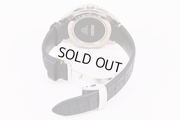 セイコー　フライトエキスパート　SAGA221　8B92-OAPO　黒文字盤　革ベルト