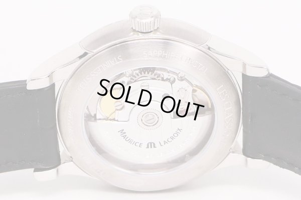 モーリス・ラクロア　レ・クラシック　LC6027　銀文字盤　金インデックス　裏面拡大