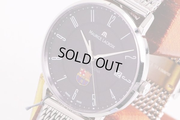 モーリス・ラクロア　エリロスデイト　EL1087　FCバルセロナ　黒文字盤　サイド拡大