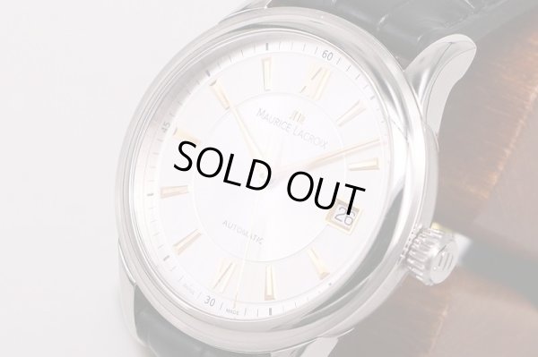 モーリス・ラクロア　レ・クラシック　LC6027　銀文字盤　金インデックス　サイド拡大