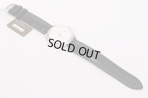 モーリス・ラクロア　レ・クラシック　LC6027　銀文字盤　金インデックス　革ベルト状態　表面