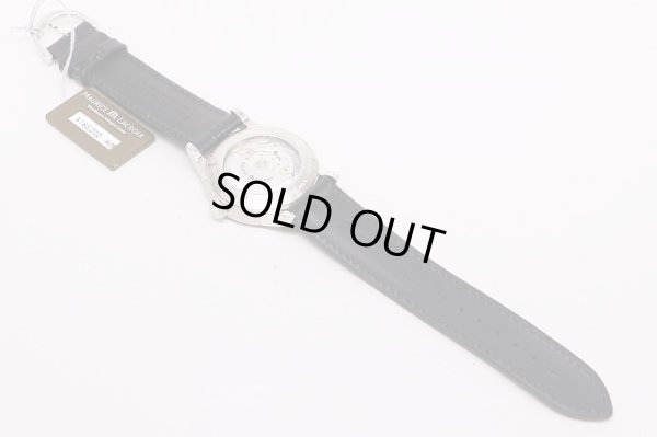 モーリス・ラクロア　レ・クラシック　LC6027　銀文字盤　金インデックス　革ベルト状態　裏面