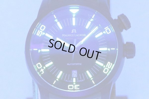 モーリス・ラクロア　ポントスS　ダイバー　PT6248　黒文字盤　ライト