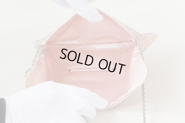 クリスチャンディオール　パーティバッグ　(ピンク・ラインストーン)　中身