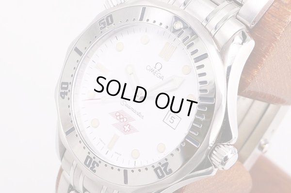 オメガ　シーマスター　2842.21　白文字盤　1994オリンピック限定　サイド拡大