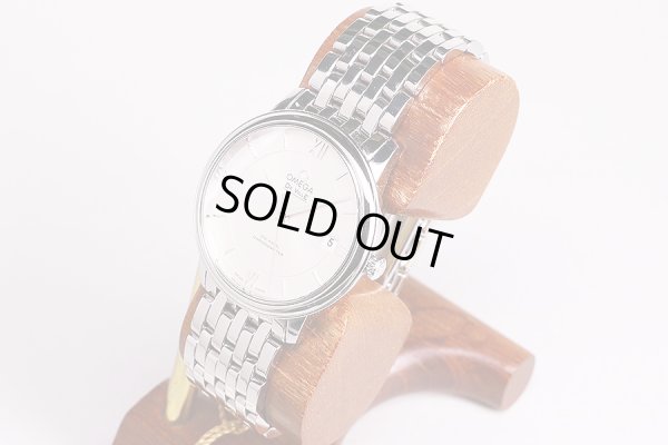 オメガ　デビル　プレステージCOX　424.10.37　銀文字盤　サイド