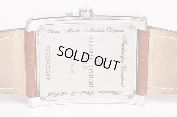 フレデリックコンスタント　パスエイション　カレ　FC265X3C24　黒文字盤　裏面拡大