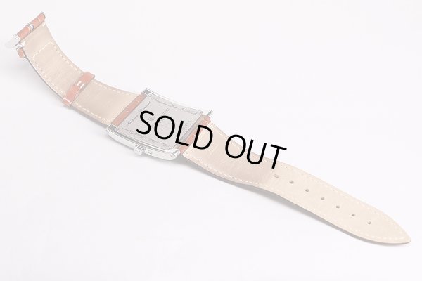 フレデリックコンスタント　パスエイション　カレ　FC265X3C24　黒文字盤　革ベルト状態　裏面