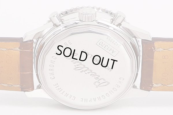 ブライトリング　ナビタイマー　モンブリラン　Ａ４１７３０　銀文字盤　裏面拡大