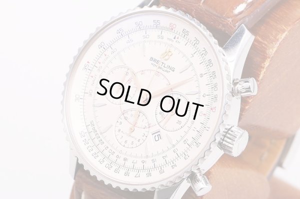 ブライトリング　ナビタイマー　モンブリラン　Ａ４１７３０　銀文字盤　サイド拡大