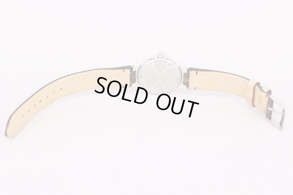 ルイヴィトン　タンブール　Ｑ１２１１　茶文字盤　革ベルト