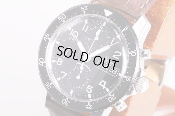 ジン　103.B　クロノグラフ　黒文字盤　サイド拡大