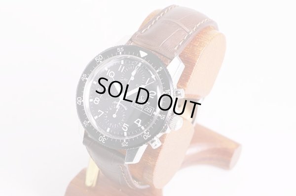 ジン　103.B　クロノグラフ　黒文字盤　サイド