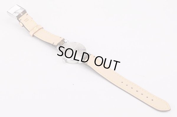 ルイヴィトン　タンブール　Ｑ１２１１　茶文字盤　革ベルト状態　裏面