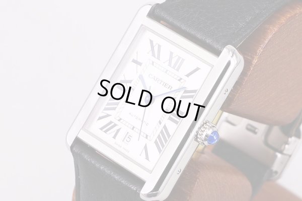 カルティエ　タンクソロＸＬ　白文字盤　サイド拡大