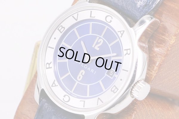 ブルガリ　ソロテンポ　ＳＴ２９　青文字盤　サイド拡大