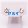 画像1: K18WG ダイアイリピアス 0.25ct*2 0.90g (1)