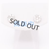 K18WG ダイアイリピアス 0.25ct*2 0.90g