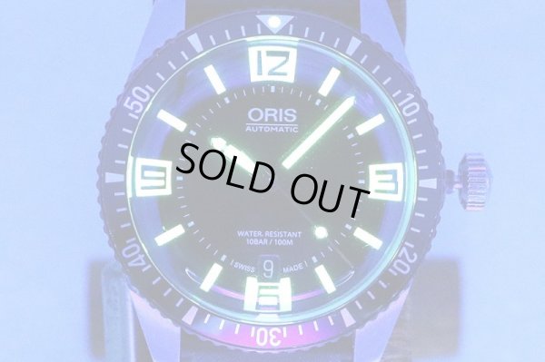 オリス　ヘリテージ　ダイバー　7707　黒文字盤　ライト