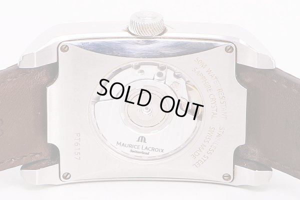 モーリス・ラクロア　ポントス　パワーリザーブ　PT6157　白文字盤　裏面拡大