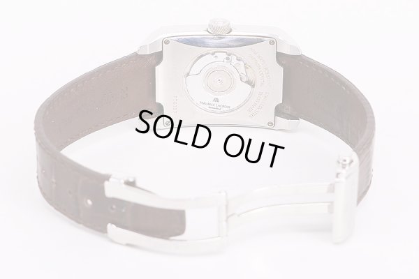 モーリス・ラクロア　ポントス　パワーリザーブ　PT6157　白文字盤　革ベルト