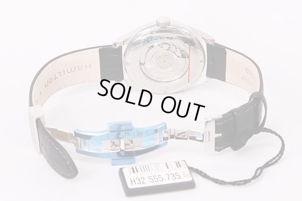 ハミルトン　ジャズマスター　スモールセコンド　H325550　黒文字盤　革ベルト