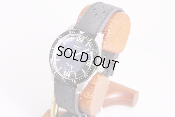 オリス　ヘリテージ　ダイバー　7707　黒文字盤　サイド