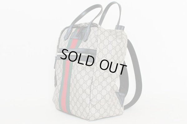 グッチ バックパック 495558 001998 ベージュ/エボニー サイド