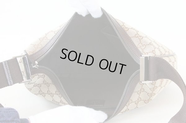 グッチ　GGキャンバス ショルダーバック　122790 001998 ベージュ／ブラウン　中身