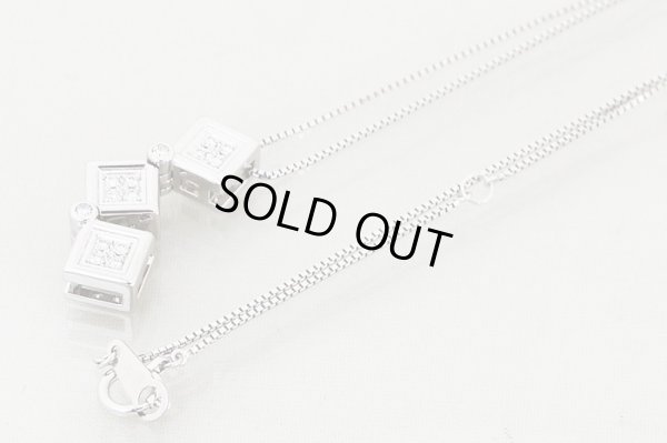 タサキ　K18WGダイアイリペンダントネックレス　0.13 6.60g　留め具