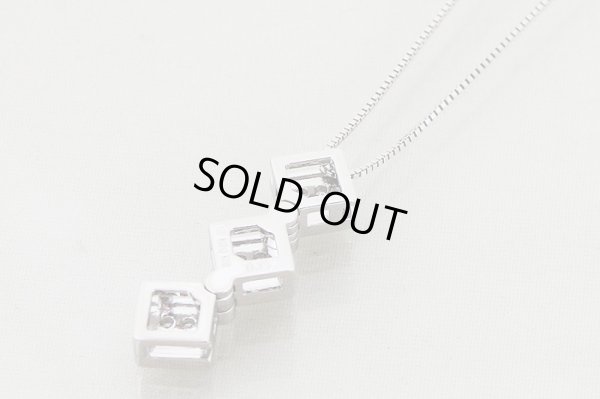 タサキ　K18WGダイアイリペンダントネックレス　0.13 6.60g　裏面