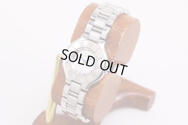 カルティエ　マスト２１　銀文字盤　サイド