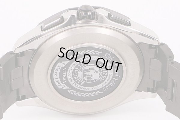 シチズン　アテッサ　ＡＴ９１０５－５８Ｌ　アテッサ３０周年限定　紺文字盤　裏面拡大