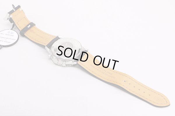 ブライトリング　ナビタイマー　ヘリテージ　Ａ１３３２４　黒文字盤　革ベルト状態　裏面