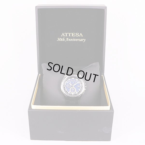 シチズン　アテッサ　ＡＴ９１０５－５８Ｌ　アテッサ３０周年限定　紺文字盤　箱