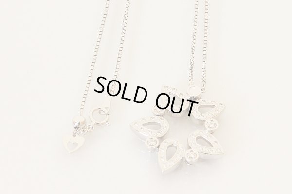 タサキ　K18WG ダイアイリペンダントネックレス 0.39ct 14.60g　留め具