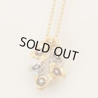 タサキ　PT900/K18 ダイアイリペンダントネックレス 0.20ct 19.80g